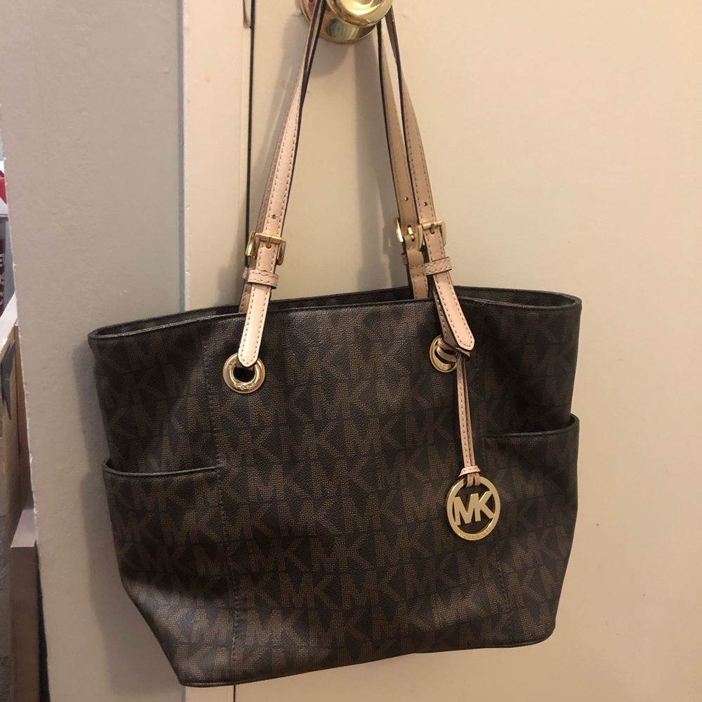 Brown michael Kors MK handbag